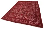Oyma Kırmızı Pamuk Üzerine Yün El Dokuma Kilim-216x309 - Görsel 3
