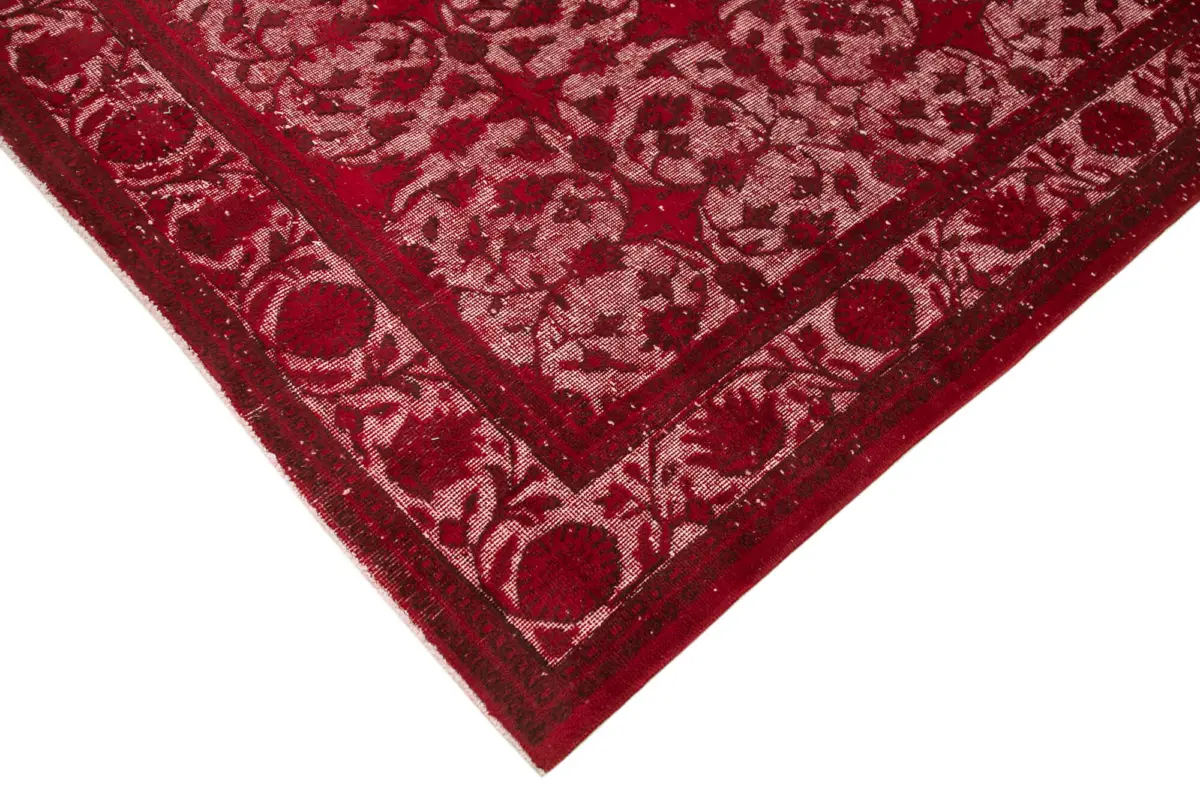Oyma Kırmızı Pamuk Üzerine Yün El Dokuma Kilim-216x309 - Görsel 4