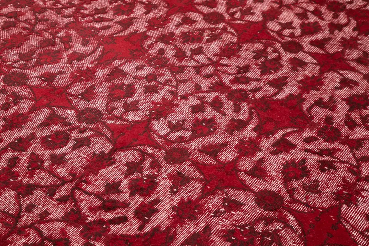 Oyma Kırmızı Pamuk Üzerine Yün El Dokuma Kilim-216x309 - Görsel 5
