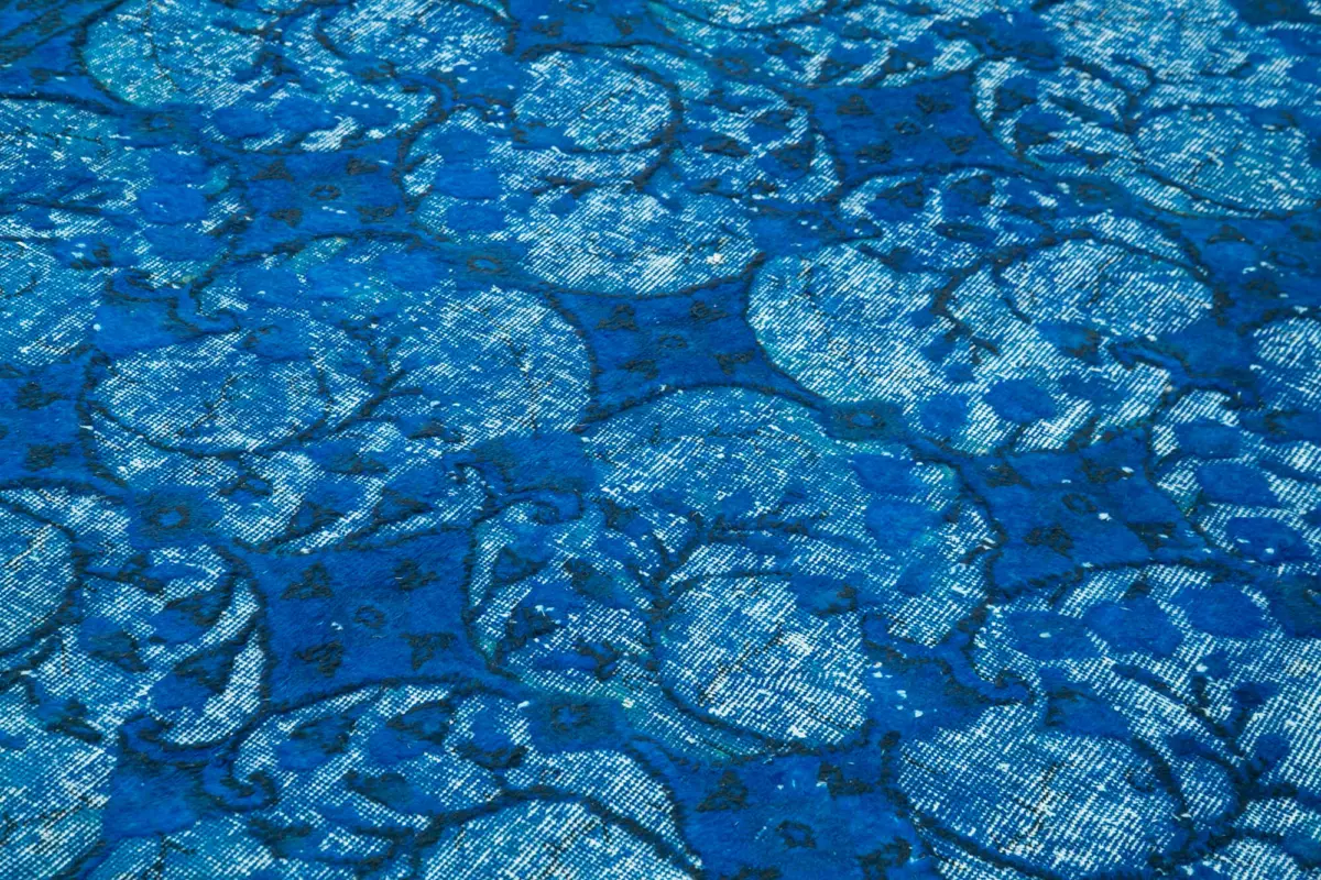 Oyma Mavi Pamuk Üzerine Yün El Dokuma Kilim-216x316 - Görsel 5