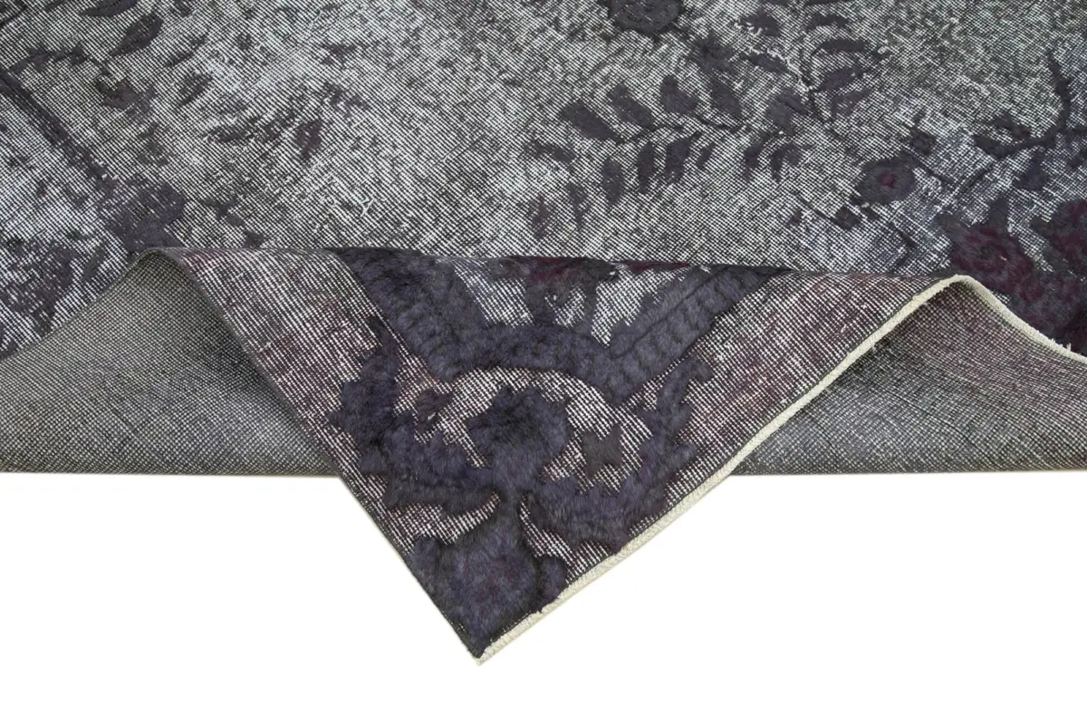 Oyma Gri Pamuk Üzerine Yün El Dokuma Kilim-204x320 - Görsel 6