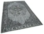 Oyma Gri Pamuk Üzerine Yün El Dokuma Kilim-160x258 - Görsel 2