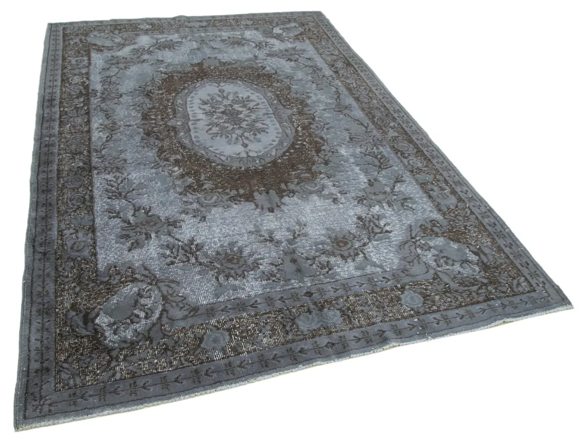 Oyma Gri Pamuk Üzerine Yün El Dokuma Kilim-174x266 - Görsel 2