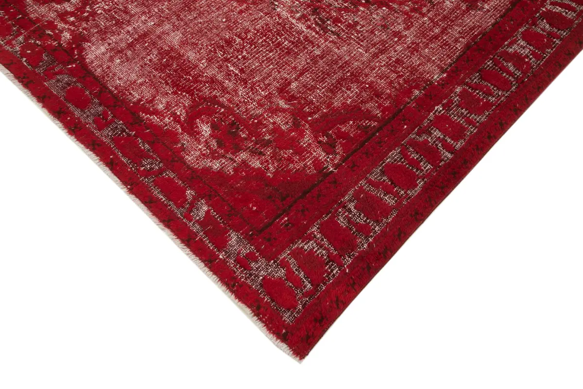 Oyma Kırmızı Pamuk Üzerine Yün El Dokuma Kilim-177x268 - Görsel 4