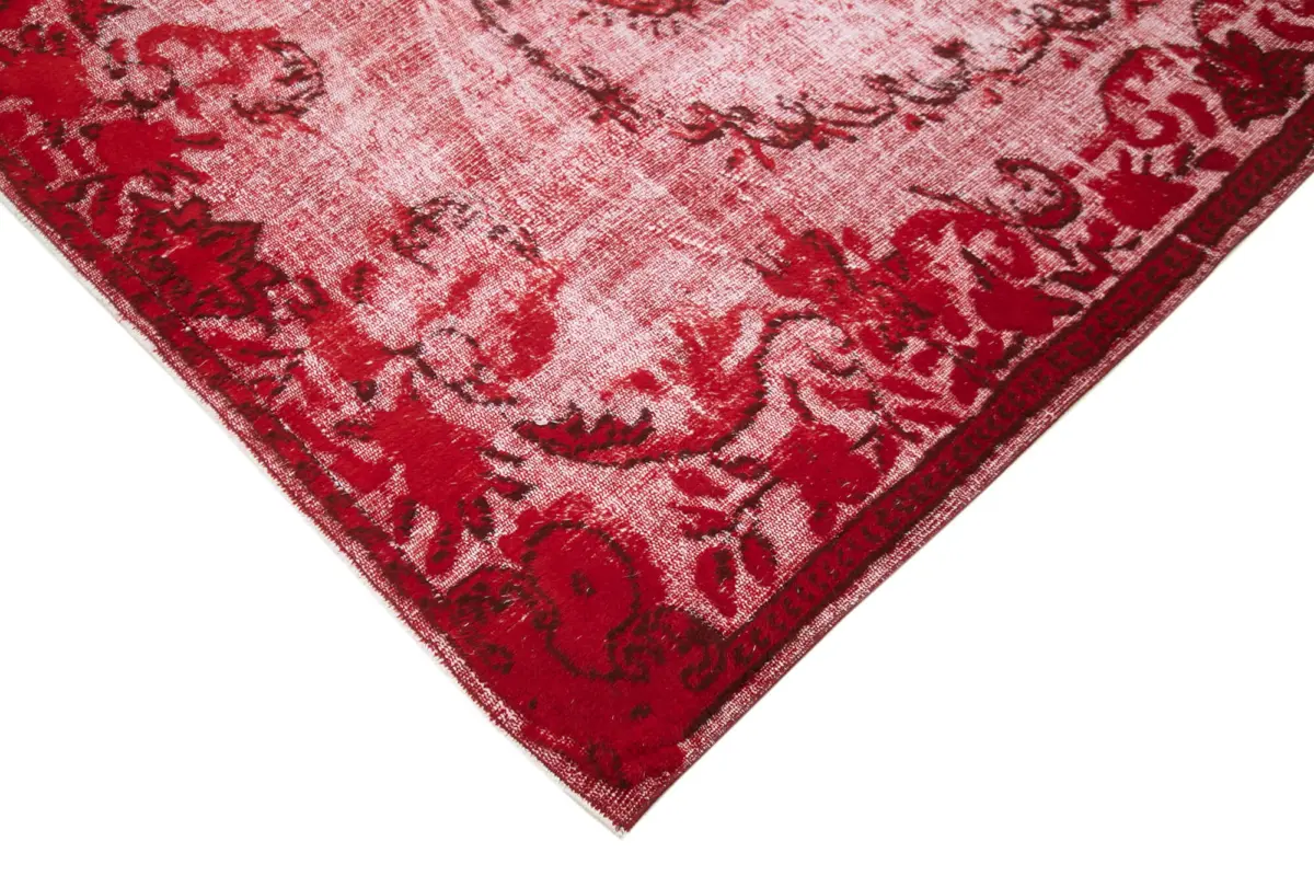 Oyma Kırmızı Pamuk Üzerine Yün El Dokuma Kilim-168x277 - Görsel 4