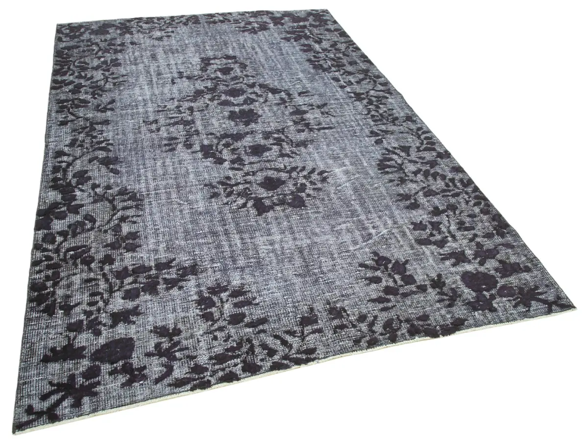 Oyma Gri Pamuk Üzerine Yün El Dokuma Kilim-178x270 - Görsel 2