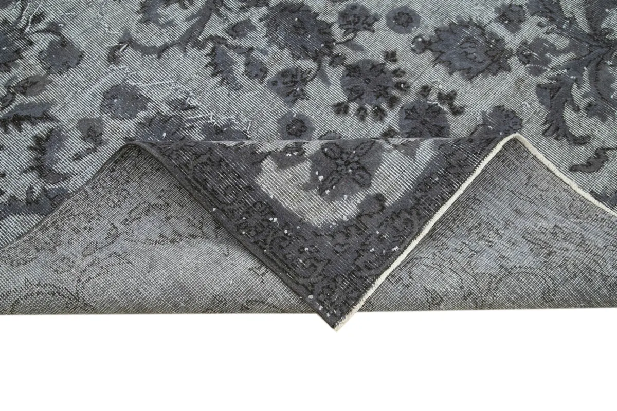 Oyma Gri Pamuk Üzerine Yün El Dokuma Kilim-190x277 - Görsel 6