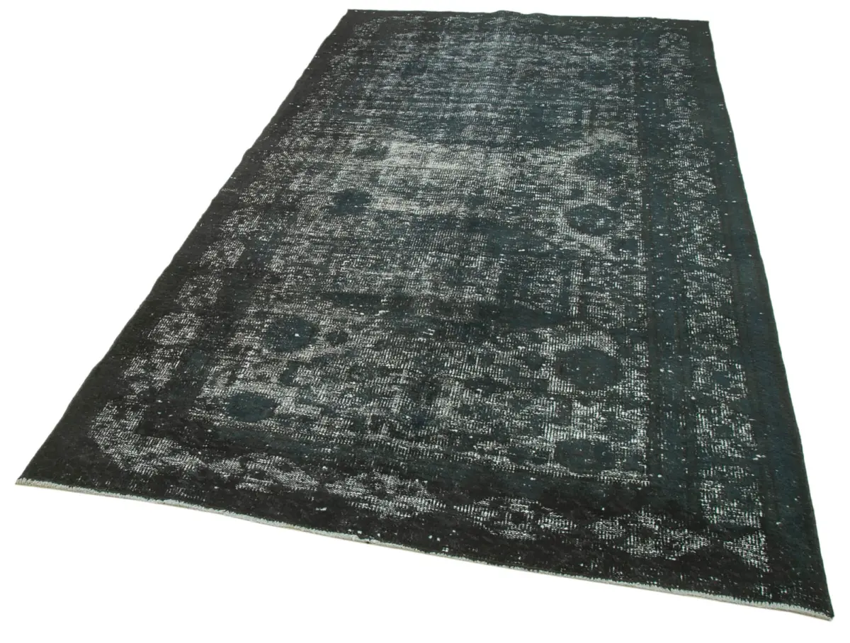 Oyma Siyah Pamuk Üzerine Yün El Dokuma Kilim-158x276 - Görsel 3