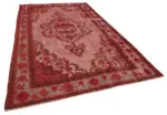 Oyma Kırmızı Pamuk Üzerine Yün El Dokuma Kilim-215x341 - Görsel 2
