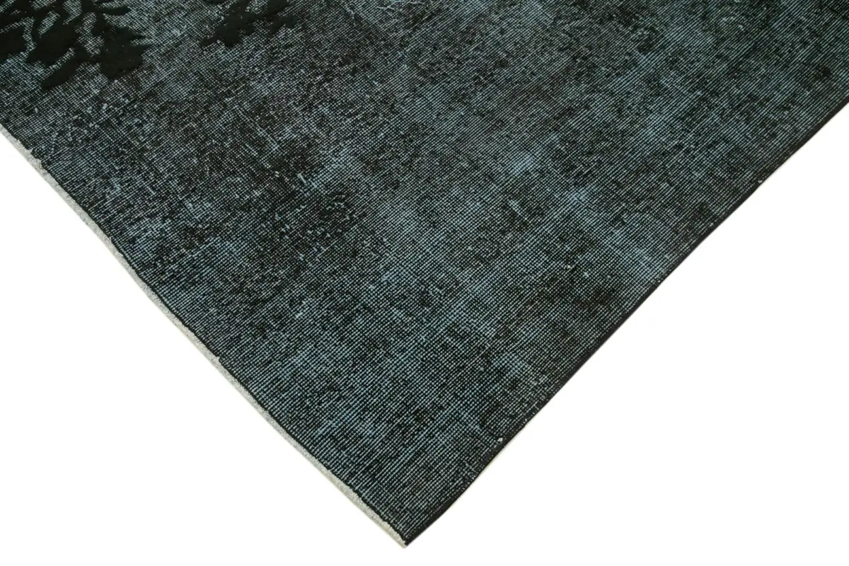 Oyma Siyah Pamuk Üzerine Yün El Dokuma Kilim-144x245 - Görsel 4