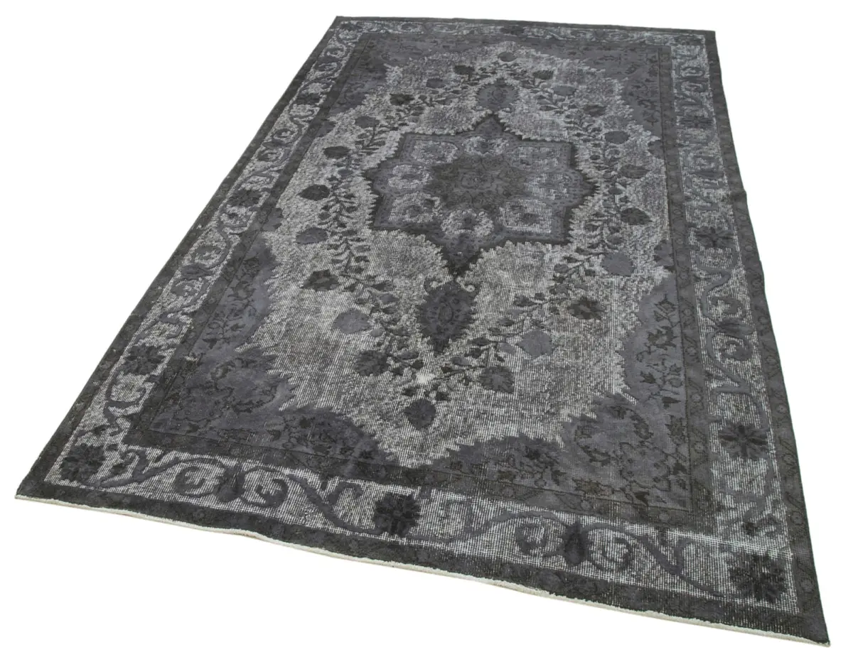 Oyma Gri Pamuk Üzerine Yün El Dokuma Kilim-161x273 - Görsel 3
