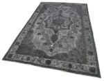 Oyma Gri Pamuk Üzerine Yün El Dokuma Kilim-161x273 - Görsel 3