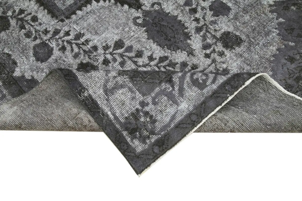 Oyma Gri Pamuk Üzerine Yün El Dokuma Kilim-161x273 - Görsel 6