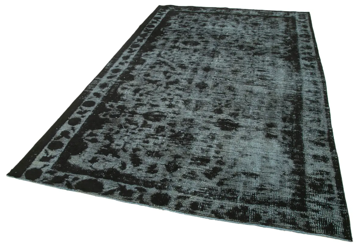 Oyma Siyah Pamuk Üzerine Yün El Dokuma Kilim-177x278 - Görsel 3
