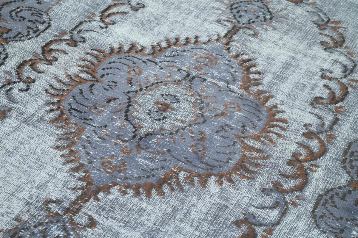 Oyma Mavi Pamuk Üzerine Yün El Dokuma Kilim-161x267 - Görsel 5