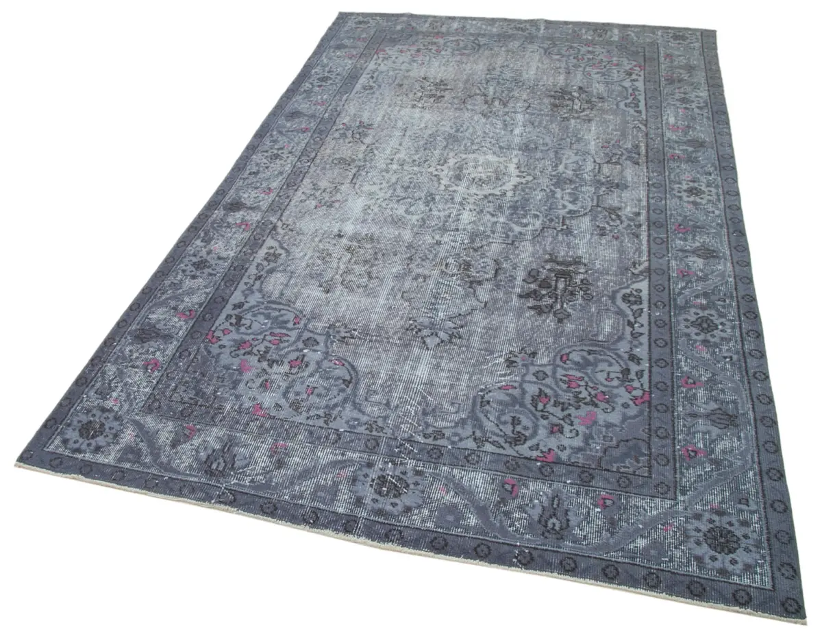 Oyma Gri Pamuk Üzerine Yün El Dokuma Kilim-168x284 - Görsel 3