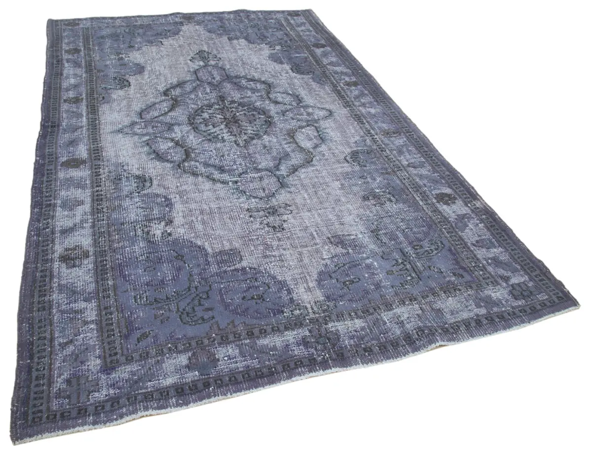 Oyma Gri Pamuk Üzerine Yün El Dokuma Kilim-174x280 - Görsel 2