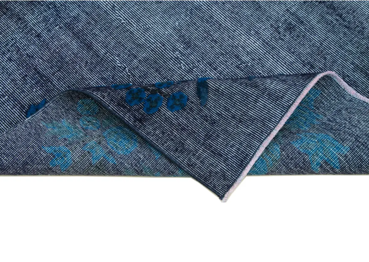 Oyma Mor Pamuk Üzerine Yün El Dokuma Kilim-112x201 - Görsel 6