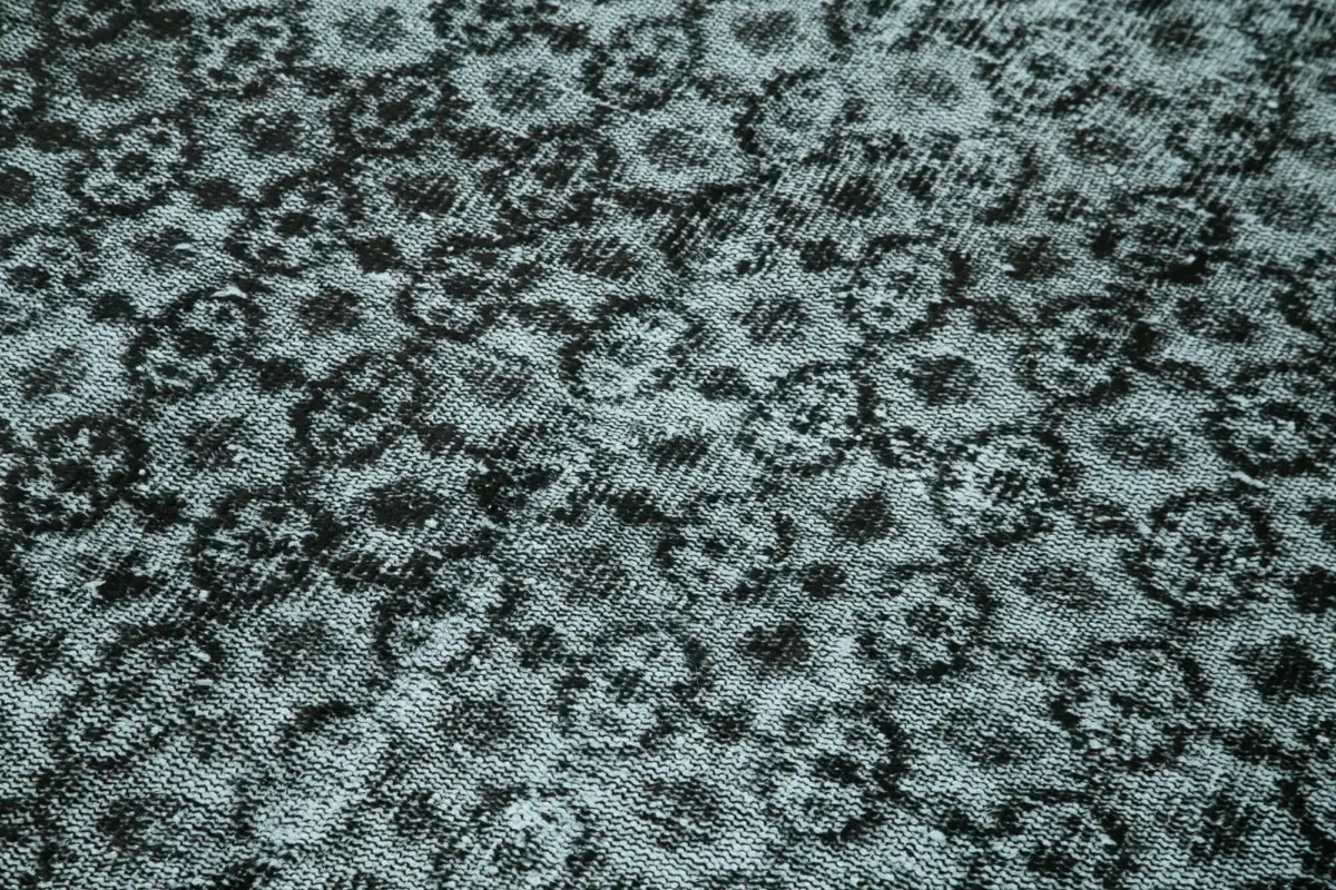 Oyma Siyah Pamuk Üzerine Yün El Dokuma Kilim-138x233 - Görsel 5