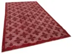 Oyma Kırmızı Pamuk Üzerine Yün El Dokuma Kilim-180x280 - Görsel 2