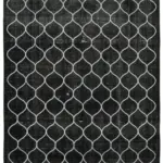 Modern Halı- Siyah Pamuk Üzerine Yün El Dokuma Halı-253x365