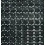 Modern Halı- Siyah Pamuk Üzerine Yün El Dokuma Halı-300x403