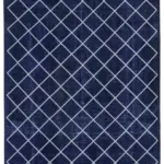 Modern Halı- Mavi Pamuk Üzerine Yün El Dokuma Halı-293x431