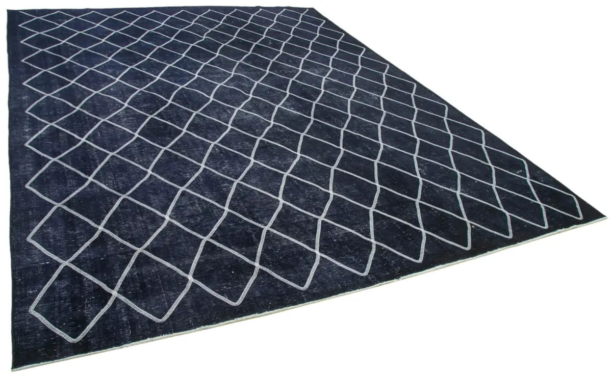 Modern Halı- Mor Pamuk Üzerine Yün El Dokuma Halı-289x396 - Görsel 2