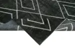 Modern Halı- Siyah Pamuk Üzerine Yün El Dokuma Halı-284x408 - Görsel 6