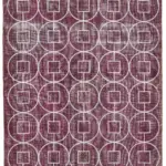 Modern Halı- Mor Pamuk Üzerine Yün El Dokuma Halı-212x316