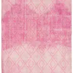 Modern Halı- Pembe Pamuk Üzerine Yün El Dokuma Halı-205x295