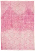 Modern Halı- Pembe Pamuk Üzerine Yün El Dokuma Halı-205x295