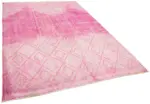 Modern Halı- Pembe Pamuk Üzerine Yün El Dokuma Halı-205x295 - Görsel 2