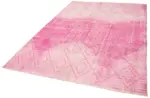 Modern Halı- Pembe Pamuk Üzerine Yün El Dokuma Halı-205x295 - Görsel 3