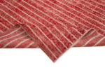 Modern Halı- Kırmızı Pamuk Üzerine Yün El Dokuma Halı-212x310 - Görsel 6