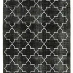 Modern Halı- Siyah Pamuk Üzerine Yün El Dokuma Halı-172x265