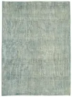 Modern Halı- Mavi Pamuk Üzerine Yün El Dokuma Halı-220x297