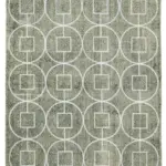 Modern Halı- Gri Pamuk Üzerine Yün El Dokuma Halı-163x291