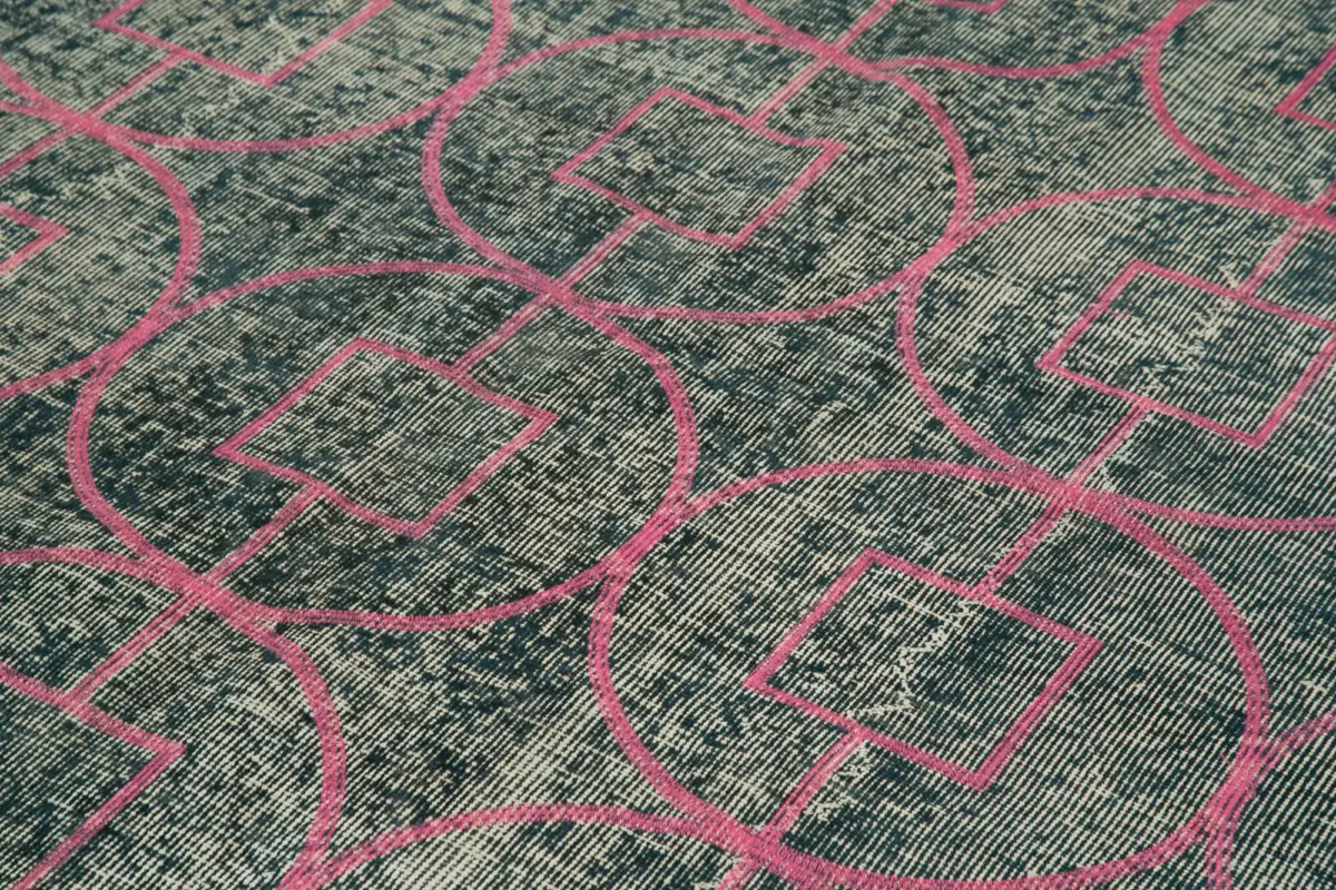 Modern Halı- Gri Pamuk Üzerine Yün El Dokuma Halı-220x320 - Görsel 5