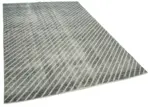 Modern Halı- Gri Pamuk Üzerine Yün El Dokuma Halı-180x262 - Görsel 2