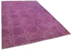 Modern Halı- Mor Pamuk Üzerine Yün El Dokuma Halı-201x304 - Görsel 2