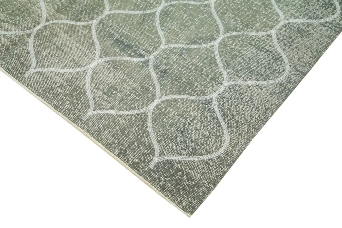 Modern Halı- Gri Pamuk Üzerine Yün El Dokuma Halı-192x289 - Görsel 4