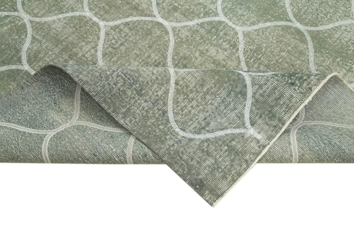 Modern Halı- Gri Pamuk Üzerine Yün El Dokuma Halı-192x289 - Görsel 6