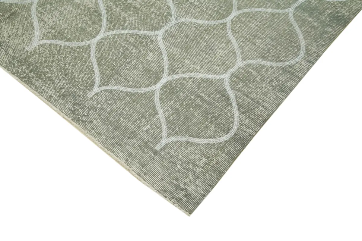 Modern Halı- Gri Pamuk Üzerine Yün El Dokuma Halı-189x299 - Görsel 4