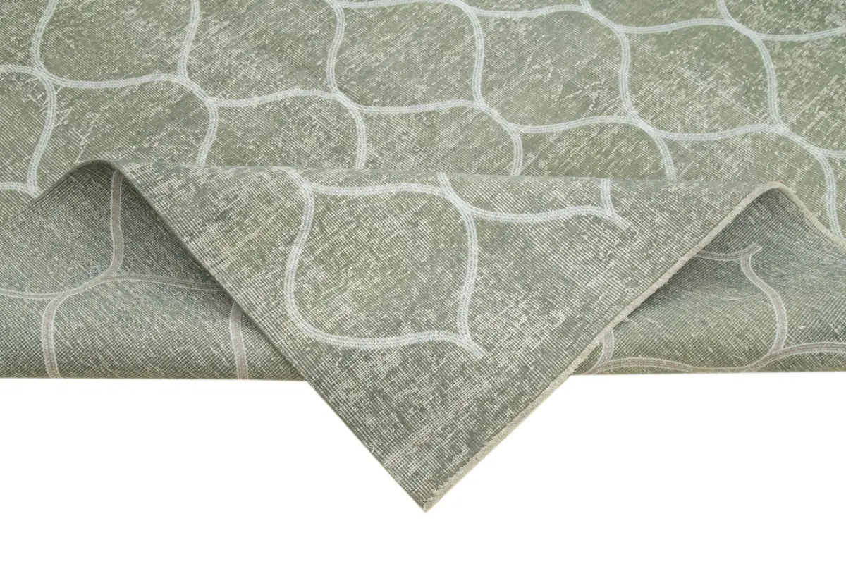 Modern Halı- Gri Pamuk Üzerine Yün El Dokuma Halı-189x299 - Görsel 6