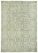 Modern Halı- Gri Pamuk Üzerine Yün El Dokuma Halı-215x302