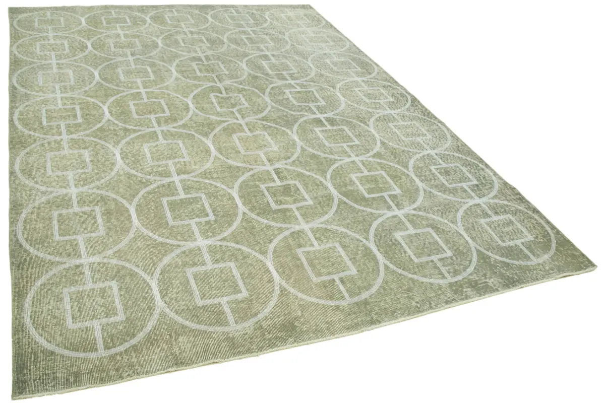 Modern Halı- Gri Pamuk Üzerine Yün El Dokuma Halı-215x302 - Görsel 2