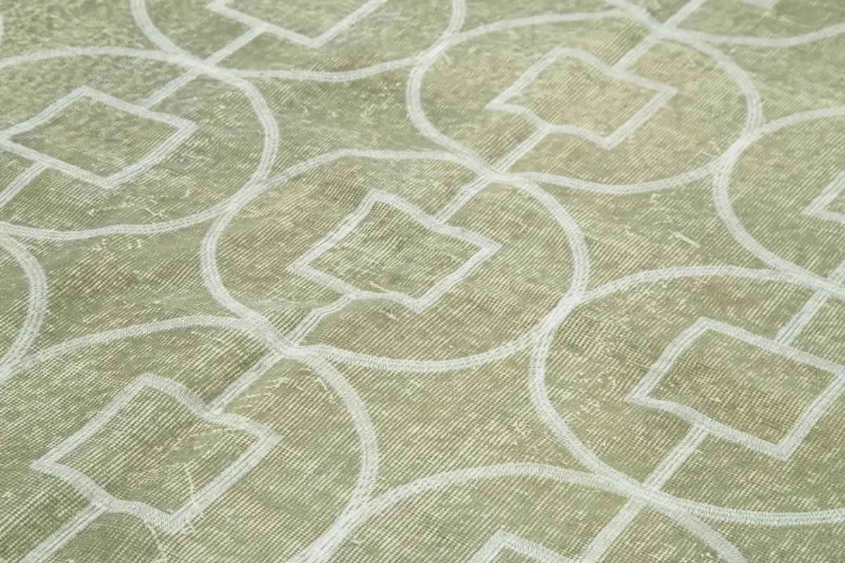 Modern Halı- Gri Pamuk Üzerine Yün El Dokuma Halı-215x302 - Görsel 5