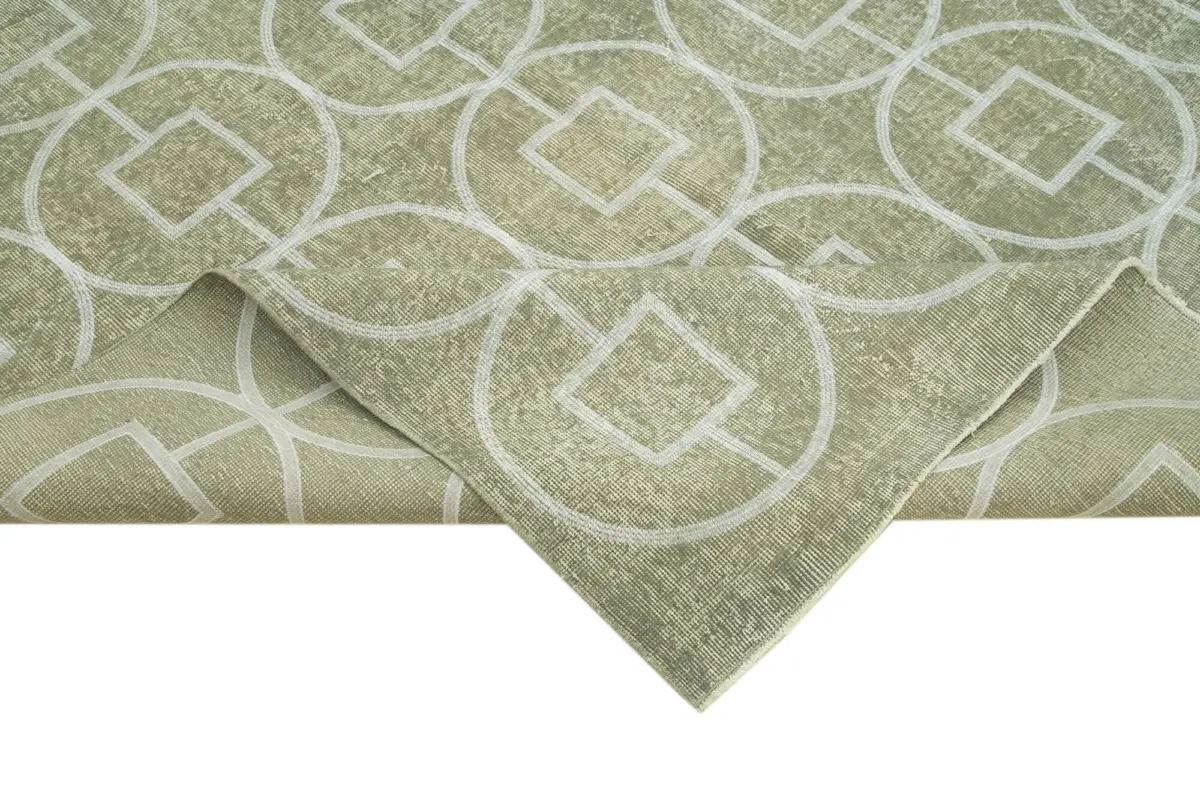 Modern Halı- Gri Pamuk Üzerine Yün El Dokuma Halı-215x302 - Görsel 6