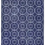 Modern Halı- Mor Pamuk Üzerine Yün El Dokuma Halı-218x310